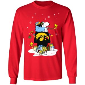 Iowa Hawkeyes Santa Snoopy Wish You A Merry Christmas Shirt