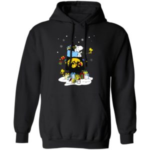 Iowa Hawkeyes Santa Snoopy Wish You A Merry Christmas Shirt