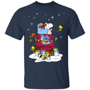 Gonzaga Bulldogs Santa Snoopy Wish You A Merry Christmas Shirt
