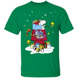 Gonzaga Bulldogs Santa Snoopy Wish You A Merry Christmas Shirt