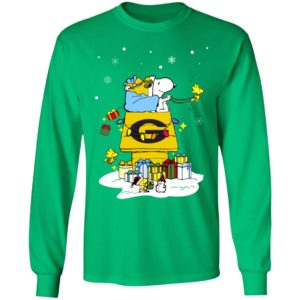 Grambling State Tigers Santa Snoopy Wish You A Merry Christmas Shirt