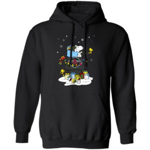 Houston Rockets Santa Snoopy Wish You A Merry Christmas Shirt