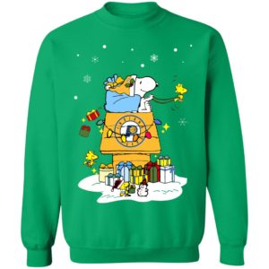 Indiana Pacers Santa Snoopy Wish You A Merry Christmas Shirt