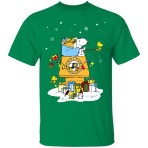 Indiana Pacers Santa Snoopy Wish You A Merry Christmas Shirt