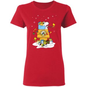 Indiana Pacers Santa Snoopy Wish You A Merry Christmas Shirt