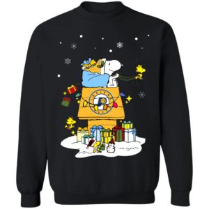 Indiana Pacers Santa Snoopy Wish You A Merry Christmas Shirt