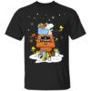 Green Bay Packers Santa Snoopy Wish You A Merry Christmas Shirt