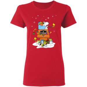 Houston Dynamo Santa Snoopy Wish You A Merry Christmas Shirt