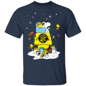 Columbus Crew SC Santa Snoopy Wish You A Merry Christmas Shirt