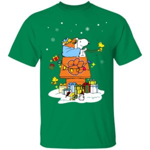 Clemson Tigers Santa Snoopy Wish You A Merry Christmas Shirt