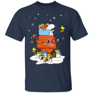 Cleveland Browns Santa Snoopy Wish You A Merry Christmas Shirt