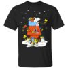 Cleveland Cavaliers Santa Snoopy Wish You A Merry Christmas Shirt