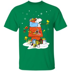 Cleveland Browns Santa Snoopy Wish You A Merry Christmas Shirt