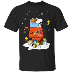 Cleveland Browns Santa Snoopy Wish You A Merry Christmas Shirt
