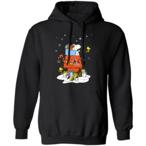 Cleveland Browns Santa Snoopy Wish You A Merry Christmas Shirt