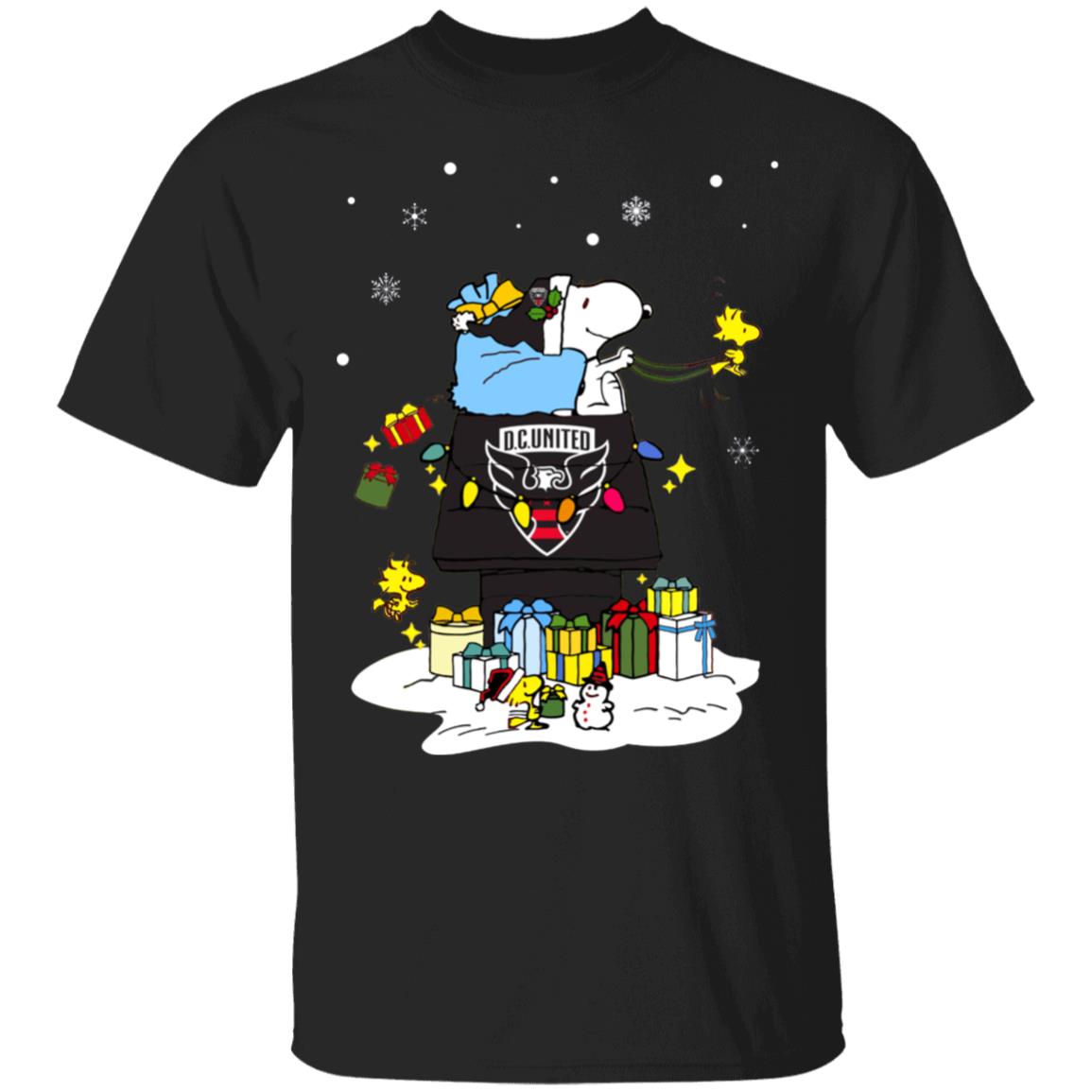 DC United Santa Snoopy Wish You A Merry Christmas Shirt
