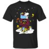Clemson Tigers Santa Snoopy Wish You A Merry Christmas Shirt