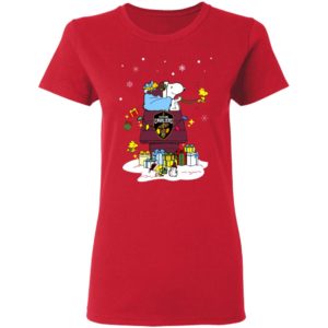 Cleveland Cavaliers Santa Snoopy Wish You A Merry Christmas Shirt