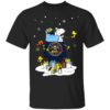 Denver Broncos Santa Snoopy Wish You A Merry Christmas Shirt