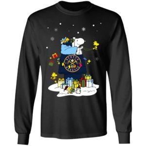 Denver Nuggets Santa Snoopy Wish You A Merry Christmas Shirt