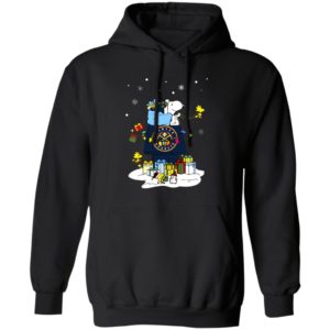 Denver Nuggets Santa Snoopy Wish You A Merry Christmas Shirt