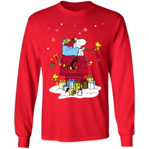 Cincinnati Bearcats Santa Snoopy Wish You A Merry Christmas Shirt