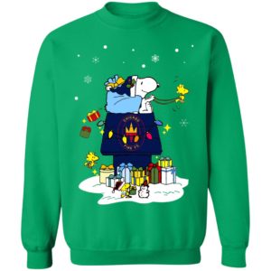 Chicago Fire Santa Snoopy Wish You A Merry Christmas Shirt