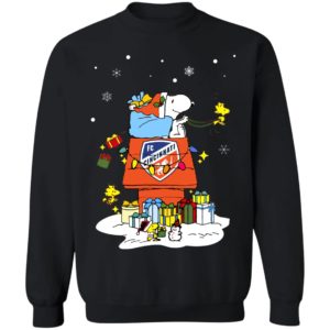 FC Cincinnati Santa Snoopy Wish You A Merry Christmas Shirt