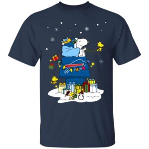 Buffalo Bills Santa Snoopy Wish You A Merry Christmas Shirt