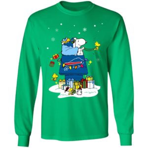 Buffalo Bills Santa Snoopy Wish You A Merry Christmas Shirt