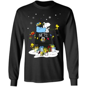 Brooklyn Nets Santa Snoopy Wish You A Merry Christmas Shirt