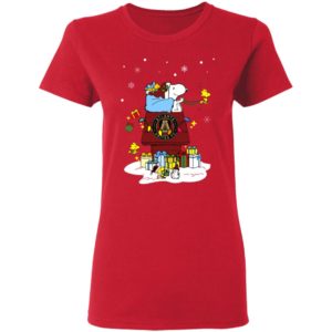 Atlanta United FC Santa Snoopy Wish You A Merry Christmas Shirt