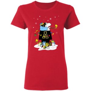 Appalachian State Mountaineers Santa Snoopy Wish You A Merry Christmas Shirt