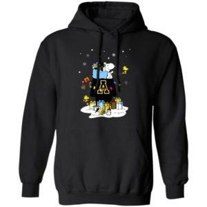 Appalachian State Mountaineers Santa Snoopy Wish You A Merry Christmas Shirt