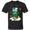 Boston Celtics Santa Snoopy Wish You A Merry Christmas Shirt