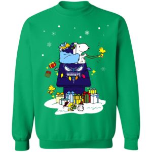 Charlotte Hornets Santa Snoopy Wish You A Merry Christmas Shirt