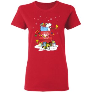 Atlanta Hawks Santa Snoopy Wish You A Merry Christmas Shirt