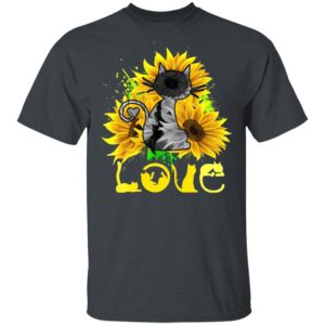 Love Cat Sunflower Shirt