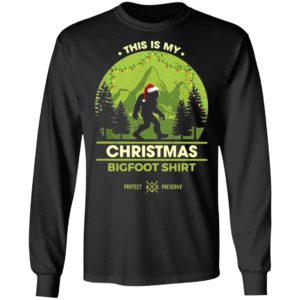 Bigfoot Santa This Is My Christmas Bigfoot Shirt Sweatshirt
