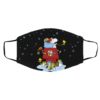 San Antonio Spurs Santa Snoopy Wish You A Merry Christmas face mask