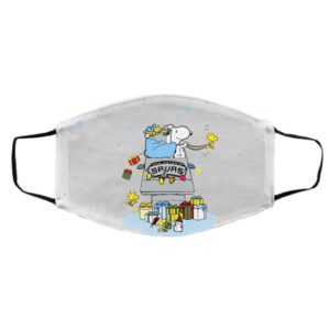 San Antonio Spurs Santa Snoopy Wish You A Merry Christmas face mask
