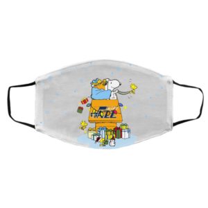 Utah Jazz Santa Snoopy Wish You A Merry Christmas face mask