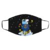 Purdue Boilermakers Santa Snoopy Wish You A Merry Christmas face mask
