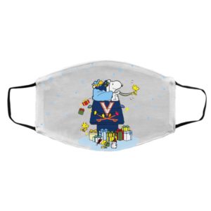 Virginia Cavaliers Santa Snoopy Wish You A Merry Christmas face mask