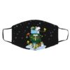 Pittsburgh Steelers Santa Snoopy Wish You A Merry Christmas face mask