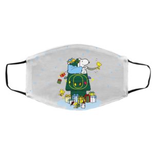 Oregon Ducks Santa Snoopy Wish You A Merry Christmas face mask