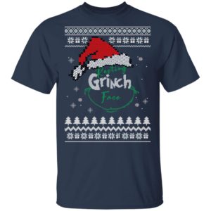 Resting Grinch Face Ugly Christmas Sweater, Hoodie