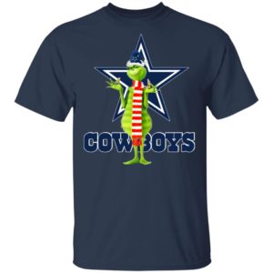 Santa Grinch Dallas Cowboys Christmas Shirt, Long Sleeve