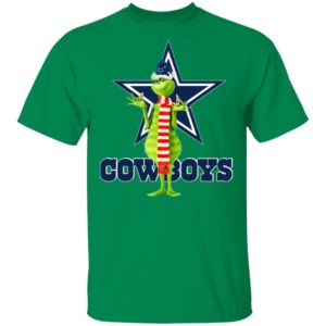 Santa Grinch Dallas Cowboys Christmas Shirt, Long Sleeve