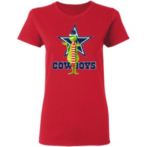 Santa Grinch Dallas Cowboys Christmas Shirt, Long Sleeve
